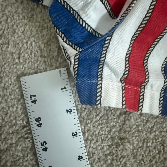 Show Me Your Mumu Trude small striped romper denim shorts SH 3061 - Picture 4 of 10